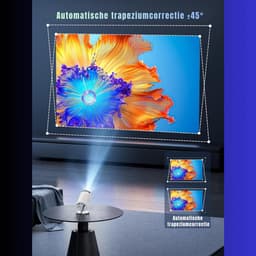 RUX® Draagbare beamer - Beamer - Projector - Mini Beamer - Wit - 10cm x 10cm x 15cm — thumbnail 5