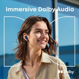 soundcore Liberty 5 by Anker, draadloze oordoppen met noise-cancelling, 2x sterkere stemonderdrukking, realtime adaptieve noise canceling, snelladen, Dolby Audio, heldere gesprekken met 6 microfoons en AI, lange batterijduur — thumbnail 4