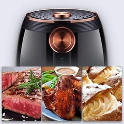 Airfryer Oven - Kleine Friteuse - Gezond Koken - Snelle Luchtcirculatie - 4.5L Capaciteit - Rood — thumbnail 2