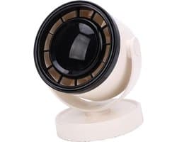 Bureauluchtcirculatieventilator - Draagbare ventilator - Persoonlijke koeling - Realtime batterijweergave - 17D x 14.3W x 12.5H cm - Beige