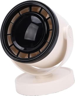 Bureauluchtcirculatieventilator - Draagbare ventilator - Persoonlijke koeling - Realtime batterijweergave - 17D x 14.3W x 12.5H cm - Beige — thumbnail 1