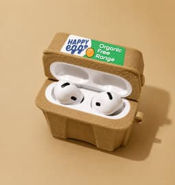 Eierrekje AirPods 4 Hoesje - Grappige Siliconen Beschermhoes in Eierdoos Design - Schattig Cartoon Case voor Apple AirPods 4 - Schokbestendig - Leuk Cadeau voor Mannen en Vrouwen — thumbnail 2