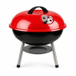 BBQ - compact - ø 35 x 45 cm - bol - Rood — thumbnail 1
