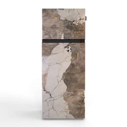 NUNKI MEDIUM-FKHA / Dubbel-Deurs Koelkast, E Klasse, 206l, Granietlook met Goudaccenten Khalo, Satin (FRONT only) — thumbnail 1