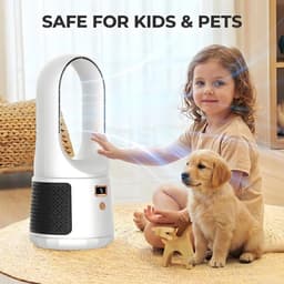 Bladloze Tafelventilator - 6 Standen - Stil - USB - Kindveilig — thumbnail 4