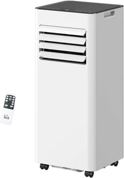 TEKROA® Mobiele Airco 3-in-1 - 9000 BTU Airconditioner met Afstandsbediening, 24u Timer & Wielen - Wit — thumbnail 2