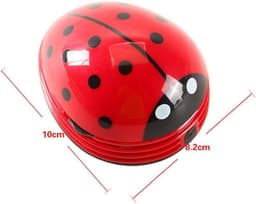 Mini Stofzuiger - Tafel Schoner - Bureau Opruimen - Schattig Lieveheersbeestje Ontwerp - 5 x 5 x 5 cm - Rood — thumbnail 5