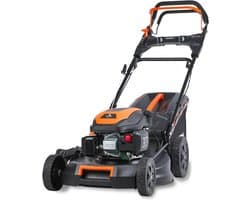 Benzine Grasmaaier - Loopmaaier - Gazon Onderhoud - Flexibele Aandrijving - 51cm Maaibreedte - Zwart