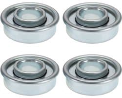 Dailygoods- Maaiertrekker Lager 4 Stuks - Wiellagers - Staal - Buitendiameter 28,6 mm - Binnendiameter 12,2 mm - Dikte 9,8 mm - Wiellager