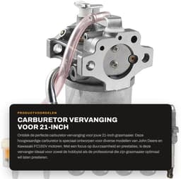 Dailygoods- Carburateur Vervanging voor John Deere - Voor Kawasaki FC150V - 4-Takt Motor - Inclusief Brandstoffilter - Bougie - Geschikt voor 21-Inch Maaiers — thumbnail 1
