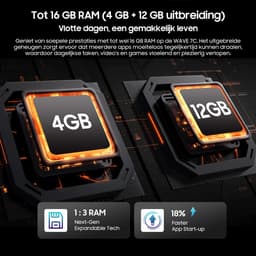 Blackview WAVE 7C Smartphone - 4G AI - DUAL SIM - 16GB RAM - 64GB ROM - Android 16 Telefoon - 6,56 inch - 5000mAh - GPS - Oranje — thumbnail 5