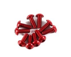 Kleurige M3 6-10mm Ronde Cilinderkop Schroeven van Aluminium - 10 Stuks, Perfect voor DIY Projecten en Bevestigingen