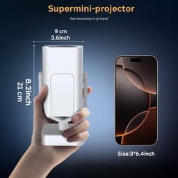 VLSelect® Beamer mini - Projectie scherm - Thuisbioscoop - 1080P — thumbnail 2