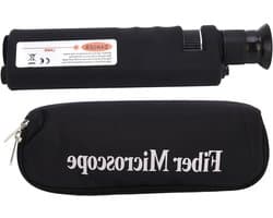 Draagbare microscoop met 400x vergroting, ideaal voor terminalinspectie, helder beeld en veilige bediening, robuuste constructie van rubber en aluminium