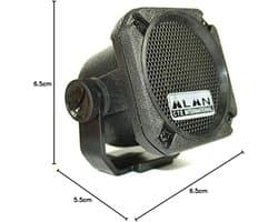 Externe luidspreker - Draadloze speaker - CB radio communicatie - Verbeterde geluidskwaliteit - 65 x 55 x 65 mm - Zwart