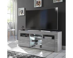 Tv-standaard Kast - Media Meubel - Tv Kijken - Geïntegreerde LED-verlichting - 120 cm Breed - Grijs