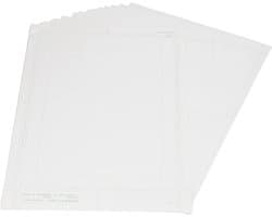 30 Vellen B4 Manga Papier, Schetspapier voor Kunst, Geel Strippapier, 120G Draagbaar Animatiepapier met Schaal voor Tekeningen en Illustraties