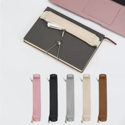 Herbruikbare Pennenhouder voor Notitieboek, Pennenetui met Elastische Band van PU Leer voor Tablet, Agenda en Journal (16.5 x 3.5cm) - 5 Stuks — thumbnail 2