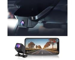 Dashcam - Autocamera Recorder - Veilig Rijden - OEM Geïntegreerde Stijl - 4K + 1080P - Zwart