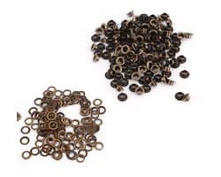 Grommet Kit met 100 Stuks, 4mm, 5mm, 6mm Binnen Diameter - Ideaal voor Leer, Kleding en Creatieve Klussen