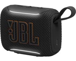 JBL Go 5 - Draadloze Bluetooth Mini Speaker – Voor Onderweg en Thuis – Sfeerverlichting - Draadloos Muziek Box – Boxje - 10 uur - IP68 - Waterdicht - Zwart