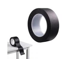 Zwarte Plakband 50 m, Perfect voor Lichte tot Gemiddelde Lasten, Waterdicht en UV-bestendig, Sterke Hechting en Duurzaam Gebruik