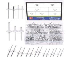 260 Stuks Grote Flens Aluminium Blindpopnagels Assortiment voor Metaalverbindingen, Pijpen en Auto's