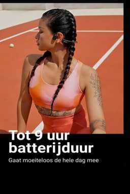 Sanag Open-Ear headphone - Sport Koptelefoon – IPX7 Waterdicht - Air Conduction 2.0 - 9 uur Batterij - Bluetooth 5.3 - Magnetisch Opladen - Titanium Frame - Blauw — thumbnail 2