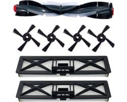 7stuks - geschikt voor Neato Botvac D Series D7 - D75 - D3 - D4 - D5 - D6 - D8 - D80 - D85 Robot Vacuum Cleaner - Accessories Kit 1 Main Brush - 4 Side Brush - 2 Ultra Performance Filter - vervanging onderdelen
