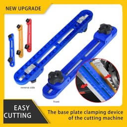 Verstelbare zaagbasisplaat - Aluminium geleidingsplaat, zaagbasis, cirkelzaag rails, snelle positionering — thumbnail 5