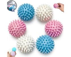 6 stuks - Wasballen - Vlekverwijderende en anti-klit wonderballen - Anti-knoop filterballen voor de was - Wasballen speciaal voor de wasmachine - Gebruikt om kleding te verzachten, kreukels te verminderen en statische elektriciteit tegen te gaan