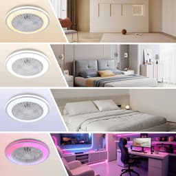 TamTrade Plafondventilator - Plafond ventilator met verlichting - Inclusief afstandbediening - LED - Dimbaar - RGB - Bluetooth — thumbnail 4
