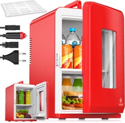 KESSER® Tafelmodel Koelkast 15 Liter AC DC 220-240V en 12V - Mini Koelkast Vrijstaand met Verwarmingsfunctie - Koelbox ideaal voor Auto en camperen - — thumbnail 1