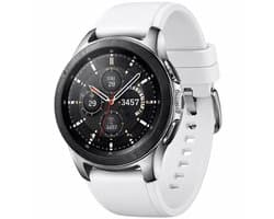 Samsung Galaxy Watch1 GPS Cellular 46 mm, Aluminium Zilver met Witte band
