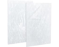 Set van 2 Acrylaatplaten 30 x 20 cm met Pareleffect, 3 mm Golfpatroon voor Graveren, Creatieve Projecten en DIY Ambachten