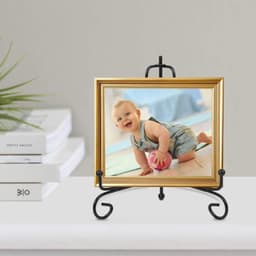 Veelzijdige metalen fotohouder en boekenstandaard, zwart 20 cm, ideaal voor kunst en decoratie — thumbnail 2
