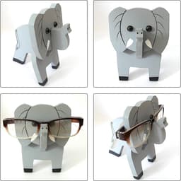 Creatieve Houten Brilhouder in Olifantenvorm voor Zonnebrillen en Optische Brillen, Perfecte Decoratie voor Thuis en Kantoor — thumbnail 2