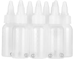 Lege 30 ml verfcontainer met schaal, corrosiebestendig pigment- en condimentenpotje, ideaal voor airbrush en mengen met ballen