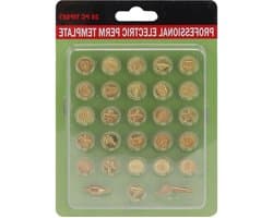 Complete Set van 28 Houten Brandpunten voor Pyrografie, Inclusief Cijfers en Symbolen voor DIY Houtbewerking en Creatieve Projecten