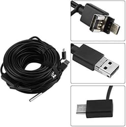 Draagbare USB Endoscoop Inspectie Camera met 5.5mm 20m Top LED Licht voor Smartphone/Tablet/Computer, Zwart — thumbnail 3