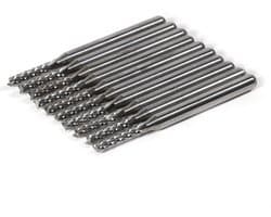 Set van 10 HSS Freesbitjes van 2mm voor CNC, PCB en Graveerwerk - Precisie Snijgereedschap