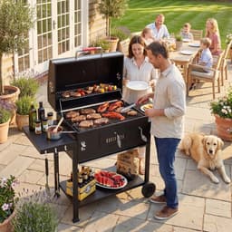 Damenzo - Barbecue - Barbecue houtskool - Grill - Grill apparaat - Bbq - Bbq houtskool - 71x42.5 cm - Zwart — thumbnail 3