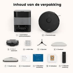 AIRROBO T20 – Robotstofzuiger - met droog zuigen, dweilfunctie en oplaadstation (60 dagen stofvrij) – App & spraakbediening – Voor haar van huisdieren & harde vloeren – 2 jaar garantie — thumbnail 2