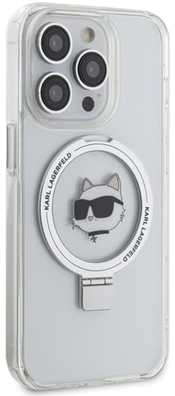 Karl Lagerfeld Choupette Head Serie - Telefoonhoezen - Ring Stand - MagSafe - Wit — thumbnail 2