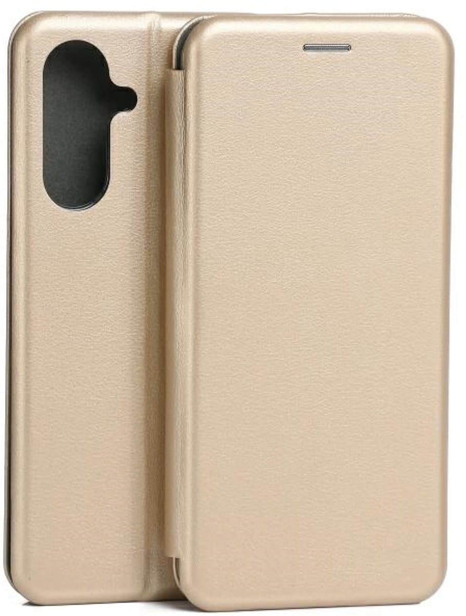 Beline Book Magnetic - Smartphone Hoes - Magnetische Sluiting - Gouden Kleur - Standfunctie — afbeelding 1
