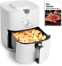 REN® Airfryer xl - Airfryer xxl - Heteluchtfriteuse - Frituur, grill, bak en braad - Wit - 37cm x 30cm x 36cm — thumbnail 3