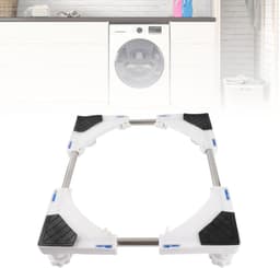 Wasmachine Onderstel - Apparaat Verhoger - Apparaten Plaatsen - Verstelbare Afmetingen - 42-62 cm - Wit — thumbnail 2