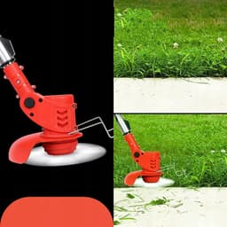 Accu Grasmaaier - Onkruidtrimmer - 650W & 12V 3000mAh - 90-120cm Telescopisch - 3 Messen - Voor Tuin & Gazon - Met Complete accessoires — thumbnail 4