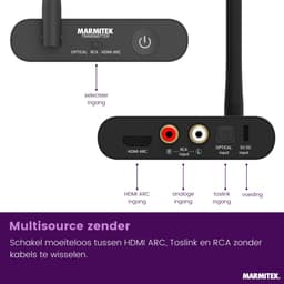 Marmitek Audio Anywhere 730 draadloze audio zender en ontvanger - Toslink & ARC - Draadloos audio — thumbnail 5