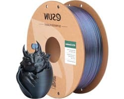 PLA Filament - 3D Print Materiaal - Creatief Ontwerpen - Kleurverloop Textuur - 1.75mm 1kg - Techno Zwart